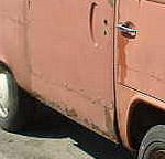 VW Bay Window  Sliding Door Rust